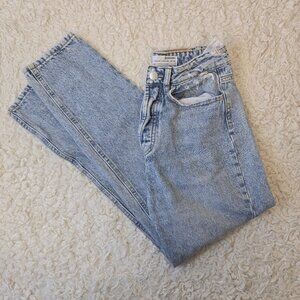 Vintage stradivarius High Waisted Button Fly Mom Jeans, Size 4